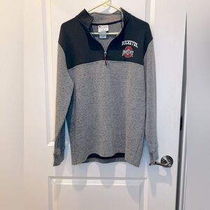 Champion Ohio State Buckeyes 1/4 Zip Pullover Size M | Grey Blue